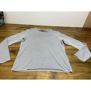 Brax Feel Good Mens Sweatshirt Crew Long Sleeve Size Small Gray Weave